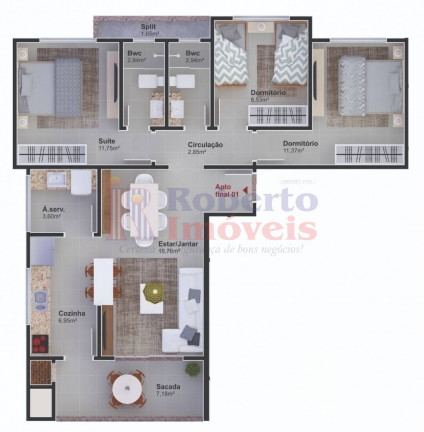 Imagem Apartamento com 2 Quartos à Venda, 85 m² em Paese - Itapoá