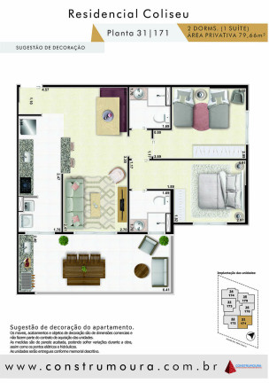 Imagem Apartamento com 2 Quartos à Venda, 79 m² em Jardim Praia Grande - Mongaguá