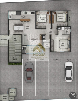 Imagem Imóvel com 3 Quartos à Venda, 84 m² em Itacolomi - Balneário Piçarras