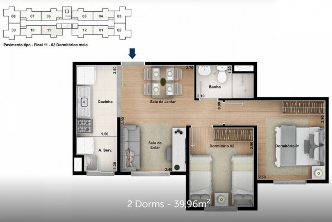 Imagem Apartamento com 2 Quartos à Venda, 39 m² em Penha - São Paulo