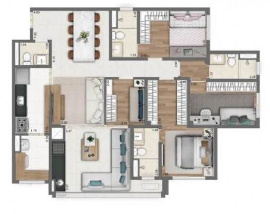 Imagem Apartamento com 3 Quartos à Venda, 110 m² em Panamby - São Paulo