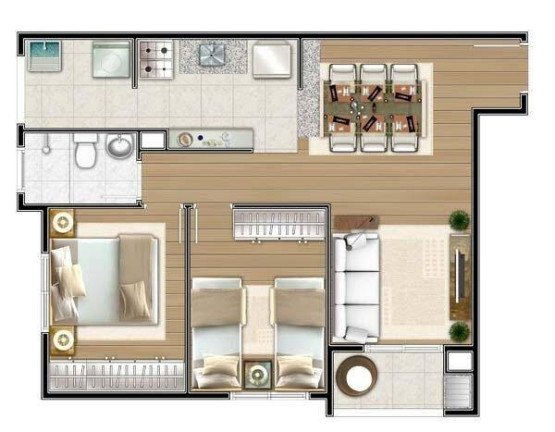Imagem Apartamento com 2 Quartos à Venda, 53 m² em Jardim Santa Inês Ii - São José Dos Campos Imagem Apartamento com 2 Quartos à Venda, 53 m² em Jardim Santa Inês Ii - São José Dos Campos