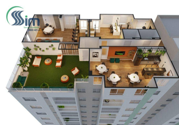 Imagem Apartamento com 3 Quartos à Venda, 47 m² em Praia Do Futuro - Fortaleza