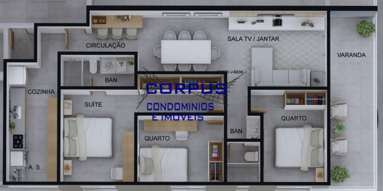 Imagem Apartamento com 3 Quartos à Venda, 96 m² em Nova São Pedro - São Pedro Da Aldeia