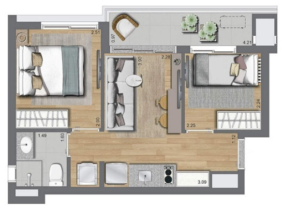 Imagem Apartamento com 2 Quartos à Venda, 37 m² em Butantã - São Paulo