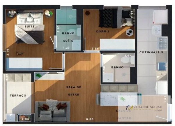 Imagem Apartamento com 2 Quartos à Venda, 44 m² em Vila Mazzei - São Paulo