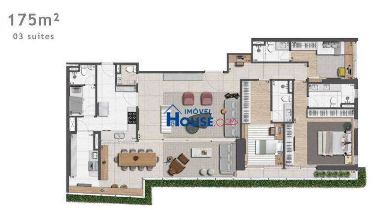 Imagem Apartamento com 3 Quartos à Venda, 175 m² em Jardins - São Paulo Imagem Apartamento com 3 Quartos à Venda, 175 m² em Jardins - São Paulo