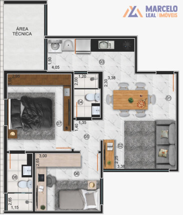 Imagem Apartamento com 3 Quartos à Venda, 70 m² em Candeias - Vitória Da Conquista Imagem Apartamento com 3 Quartos à Venda, 70 m² em Candeias - Vitória Da Conquista