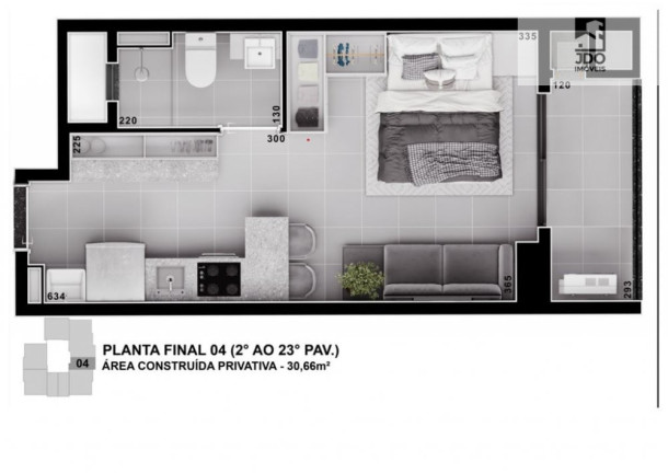 Imagem Apartamento com 1 Quarto à Venda, 31 m² em Portão - Curitiba Imagem Apartamento com 1 Quarto à Venda, 31 m² em Portão - Curitiba