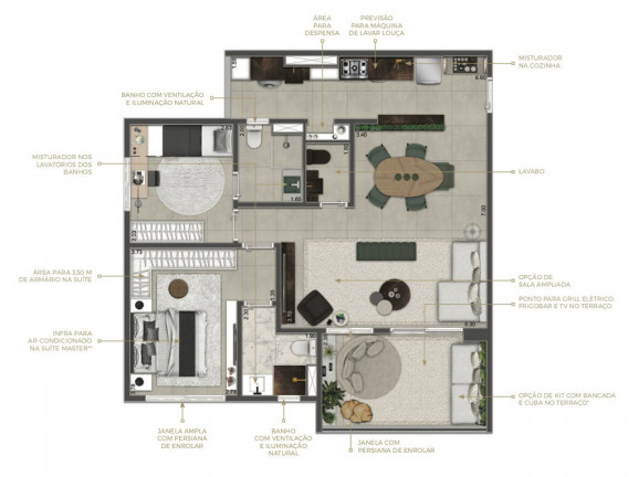 Imagem Apartamento com 3 Quartos à Venda, 83 m² em Santo Amaro - São Paulo