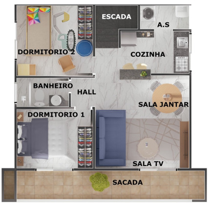 Imagem Imóvel com 2 Quartos à Venda, em Vila Tupi - Praia Grande Imagem Imóvel com 2 Quartos à Venda, em Vila Tupi - Praia Grande