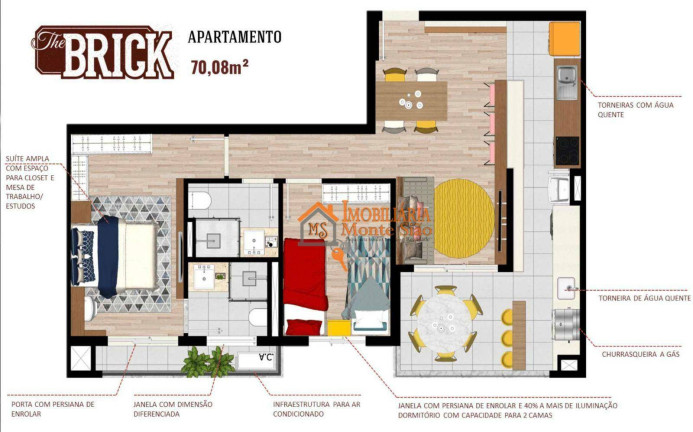 Imagem Apartamento com 2 Quartos à Venda, 70 m² em Vila Augusta - Guarulhos Imagem Apartamento com 2 Quartos à Venda, 70 m² em Vila Augusta - Guarulhos