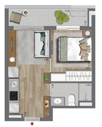 Imagem Apartamento com 1 Quarto à Venda, 33 m² em Campo Belo - São Paulo Imagem Apartamento com 1 Quarto à Venda, 33 m² em Campo Belo - São Paulo