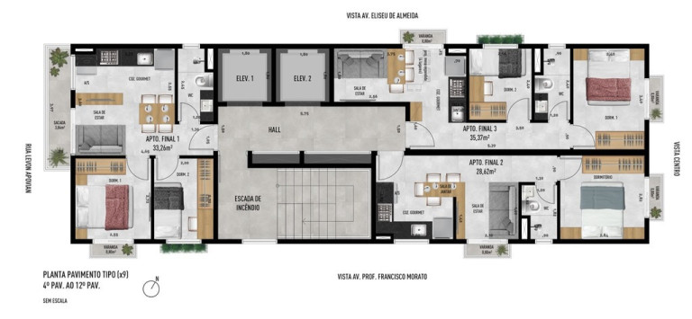 Imagem Apartamento com 1 Quarto à Venda, 62 m² em Jardim Trussardi - São Paulo Imagem Apartamento com 1 Quarto à Venda, 62 m² em Jardim Trussardi - São Paulo