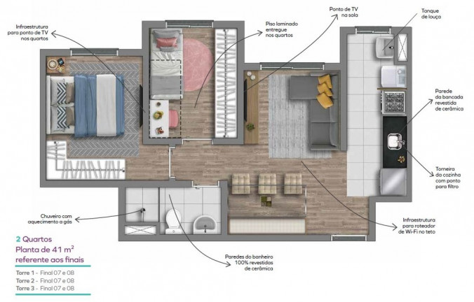 Imagem Apartamento com 2 Quartos à Venda, 41 m² em Jardim Pirituba - São Paulo