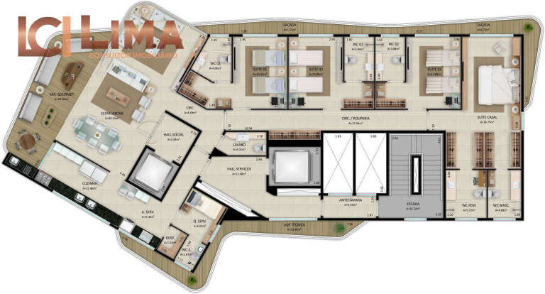 Imagem Apartamento com 4 Quartos à Venda, 254 m² em Manoel Dias Branco - Fortaleza Imagem Apartamento com 4 Quartos à Venda, 254 m² em Manoel Dias Branco - Fortaleza