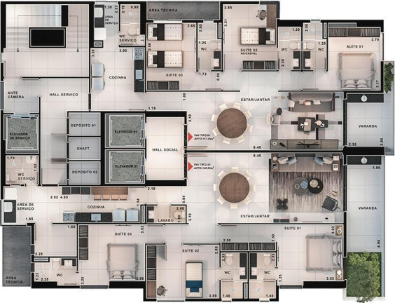 Imagem Apartamento com 2 Quartos à Venda, 149 m² em Miramar - João Pessoa Imagem Apartamento com 2 Quartos à Venda, 149 m² em Miramar - João Pessoa