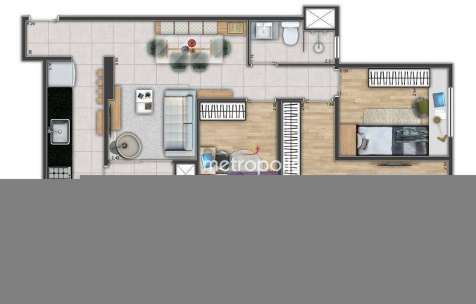 Imagem Apartamento com 2 Quartos à Venda, 72 m² em Vila Assunção - Santo André Imagem Apartamento com 2 Quartos à Venda, 72 m² em Vila Assunção - Santo André