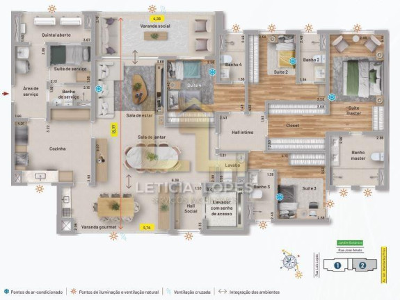 Imagem Apartamento com 3 Quartos à Venda, 203 m² em Ponte De Campinas - Jundiaí Imagem Apartamento com 3 Quartos à Venda, 203 m² em Ponte De Campinas - Jundiaí