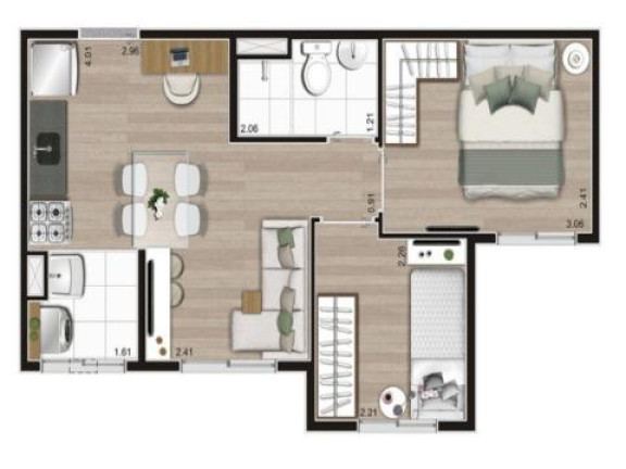Imagem Apartamento com 2 Quartos à Venda, 35 m² em Pedreira - São Paulo