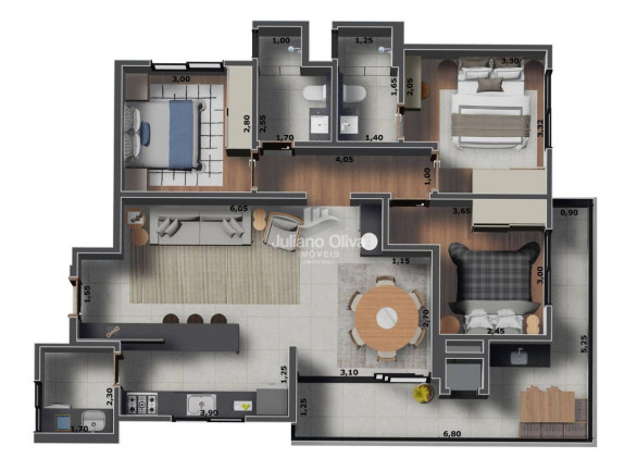 Imagem Apartamento com 3 Quartos à Venda, 94 m² em Brasilia - Itapoá Imagem Apartamento com 3 Quartos à Venda, 94 m² em Brasilia - Itapoá