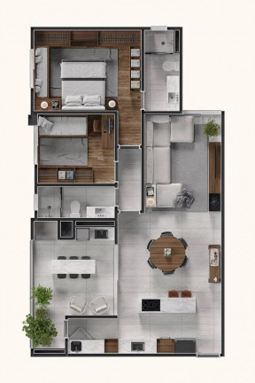 Imagem Apartamento com 3 Quartos à Venda, 94 m² em Panazzolo - Caxias Do Sul