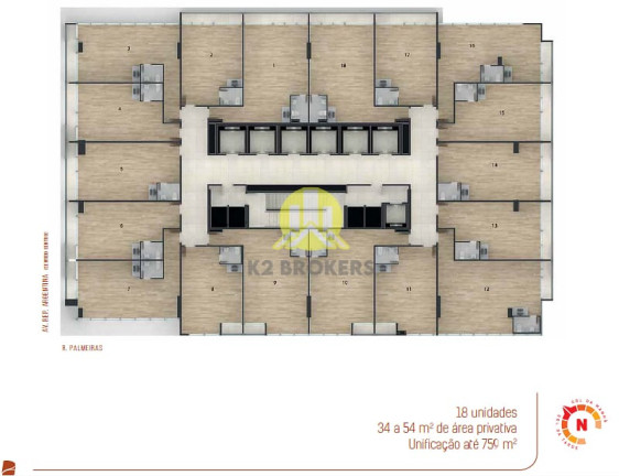 Imagem Sala Comercial à Venda, 44 m² em água Verde - Curitiba