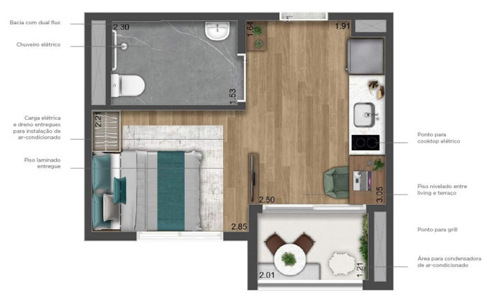 Imagem Imóvel com 1 Quarto à Venda, 24 m² em Vila Guilhermina - São Paulo