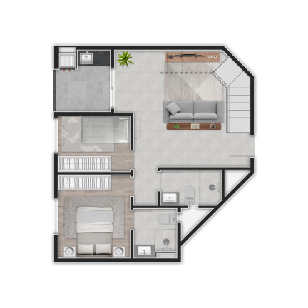 Imagem Apartamento com 2 Quartos à Venda, 53 m² em Bom Retiro - Curitiba Imagem Apartamento com 2 Quartos à Venda, 53 m² em Bom Retiro - Curitiba