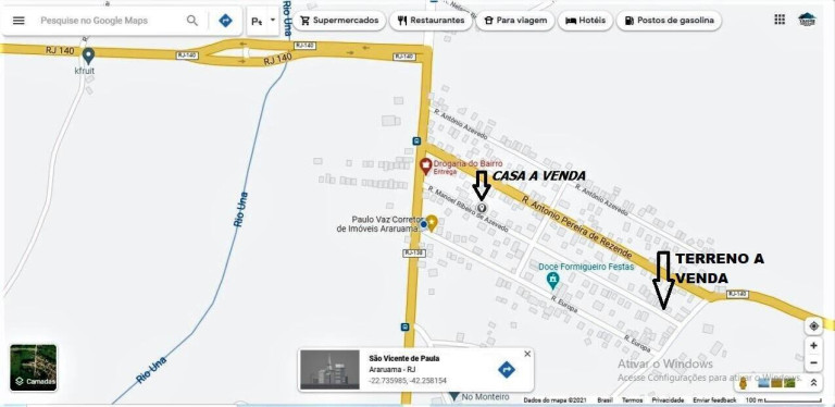 Imagem Terreno à Venda, 548 m² em Monteiro (são Vicente) - Araruama Imagem Terreno à Venda, 548 m² em Monteiro (são Vicente) - Araruama