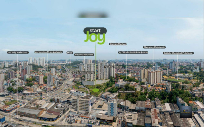 Imagem Apartamento com 1 Quarto à Venda, 42 m² em Centro - São Bernardo Do Campo