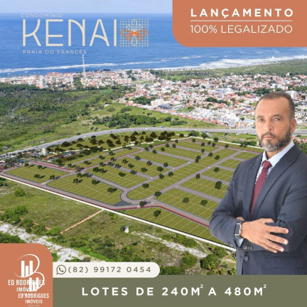 Terreno à Venda, 309 m² em Praia Do Francês - Marechal Deodoro