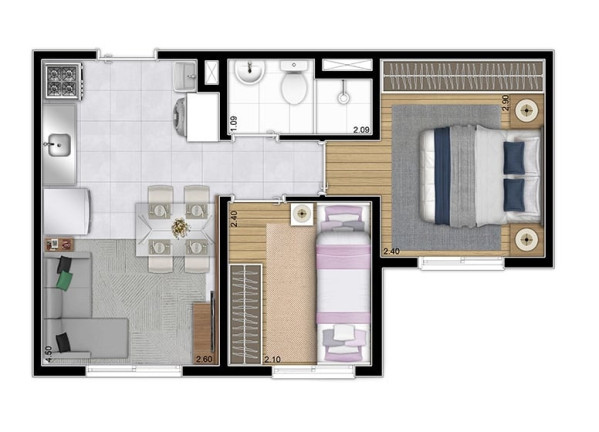 Imagem Apartamento com 2 Quartos à Venda, 34 m² em Guarapiranga - São Paulo Imagem Apartamento com 2 Quartos à Venda, 34 m² em Guarapiranga - São Paulo