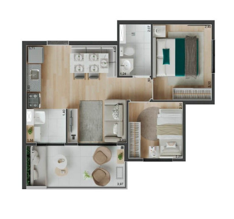Imagem Apartamento com 2 Quartos à Venda, 44 m² em Vila Olímpia - São Paulo Imagem Apartamento com 2 Quartos à Venda, 44 m² em Vila Olímpia - São Paulo