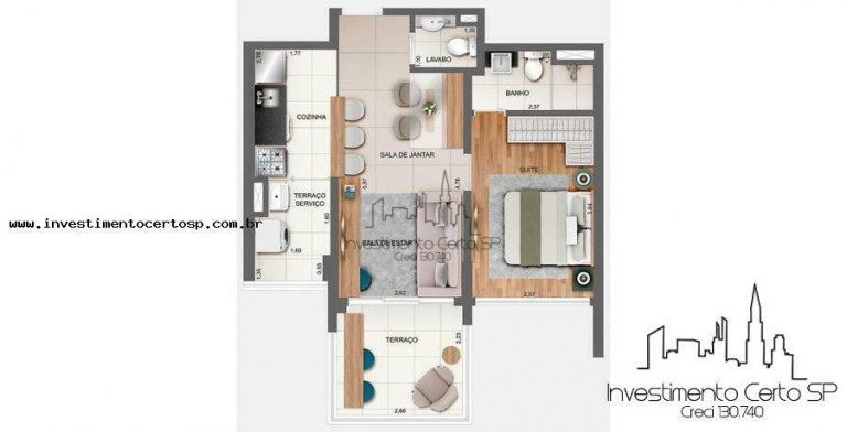 Imagem Apartamento com 1 Quarto à Venda, 49 m² em Indianópolis - São Paulo