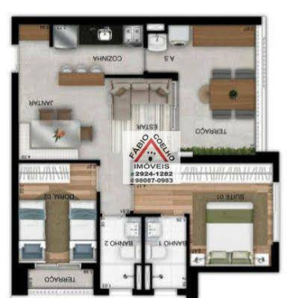 Imagem Apartamento com 2 Quartos à Venda, 62 m² em Saúde - São Paulo