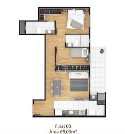 Imagem Apartamento com 2 Quartos à Venda, 68 m² em Bom Retiro - Joinville Imagem Apartamento com 2 Quartos à Venda, 68 m² em Bom Retiro - Joinville