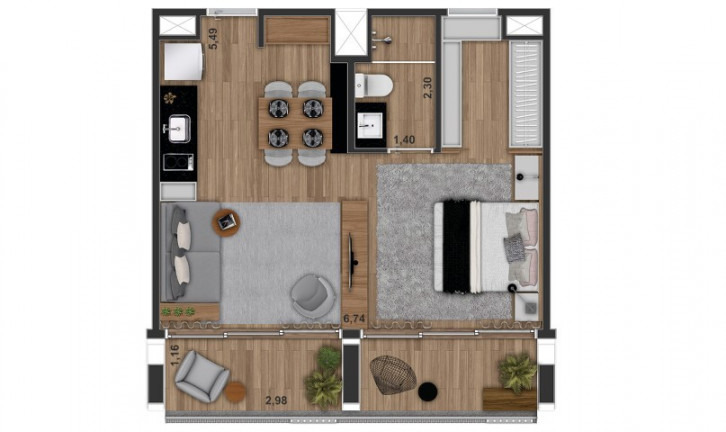 Imagem Studio com 1 Quarto à Venda, 24 m² em Jardim Anália Franco - São Paulo