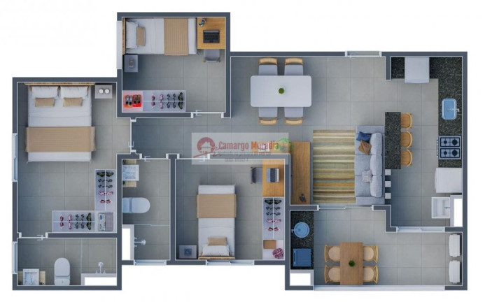 Imagem Apartamento com 3 Quartos à Venda, 67 m² em Jardim Imperador - Suzano