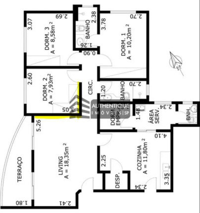Imagem Apartamento com 2 Quartos à Venda, 100 m² em Perdizes - São Paulo