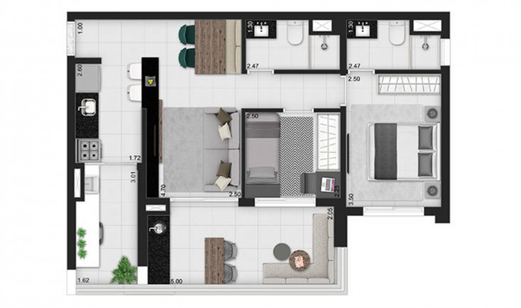 Imagem Imóvel com 2 Quartos à Venda, 68 m² em Perdizes - São Paulo