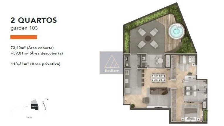 Imagem Apartamento com 2 Quartos à Venda, 72 m² em água Verde - Curitiba