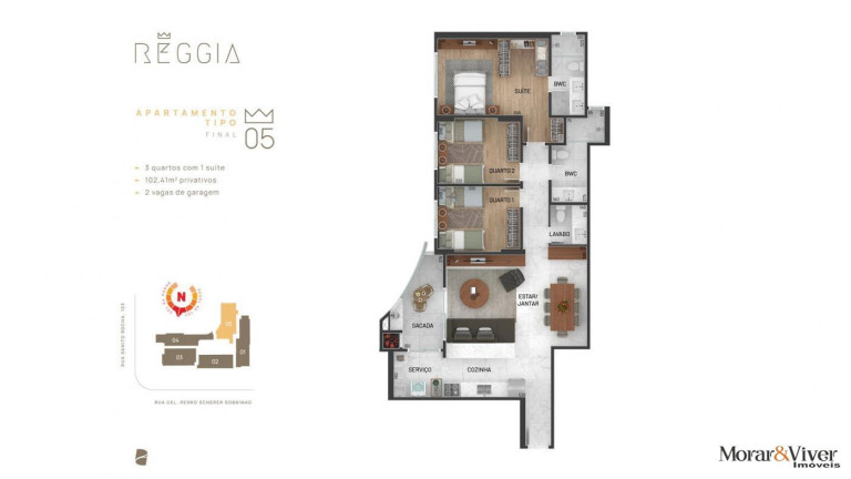Imagem Apartamento com 3 Quartos à Venda, 103 m² em Cristo Rei - Curitiba