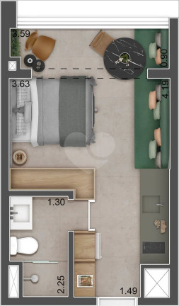 Imagem Imóvel com 1 Quarto à Venda, 24 m² em Alto Da Boa Vista - São Paulo Imagem Imóvel com 1 Quarto à Venda, 24 m² em Alto Da Boa Vista - São Paulo