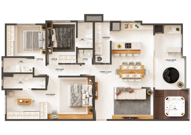 Imagem Apartamento com 2 Quartos à Venda, 74 m² em Gravatá - Navegantes