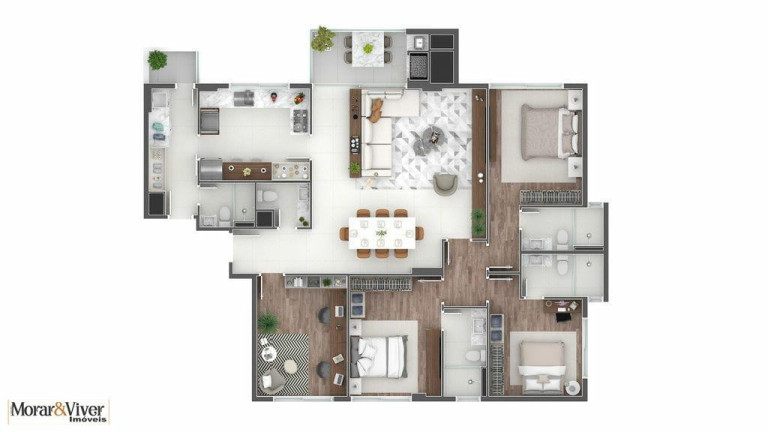 Imagem Apartamento com 3 Quartos à Venda, 250 m² em água Verde - Curitiba