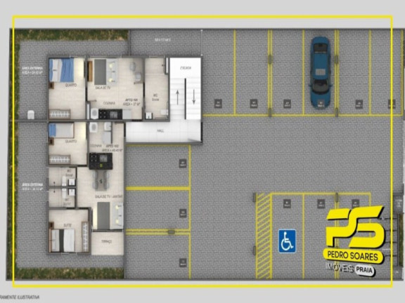 Imagem Apartamento com 1 Quarto à Venda, 50 m² em Aeroclube - João Pessoa Imagem Apartamento com 1 Quarto à Venda, 50 m² em Aeroclube - João Pessoa