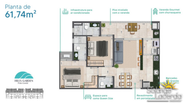 Imagem Apartamento com 2 Quartos à Venda, 62 m² em Praia Grande - Ubatuba