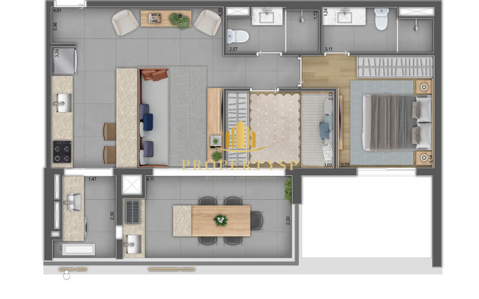 Imagem Apartamento com 2 Quartos à Venda, 71 m² em Pinheiros - São Paulo
