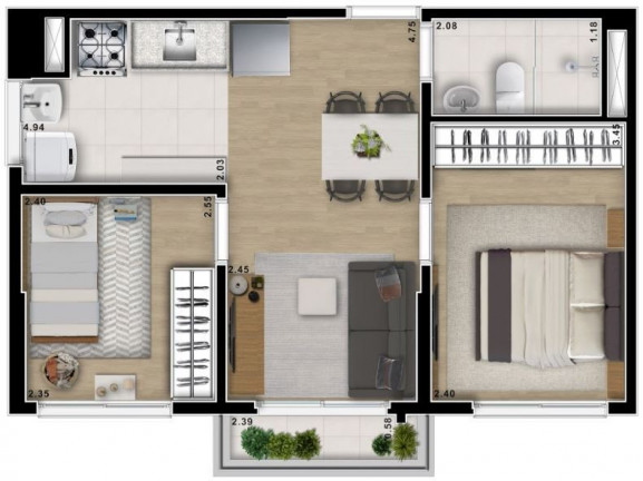 Imagem Imóvel com 2 Quartos à Venda, 41 m² em Freguesia Do ó - São Paulo